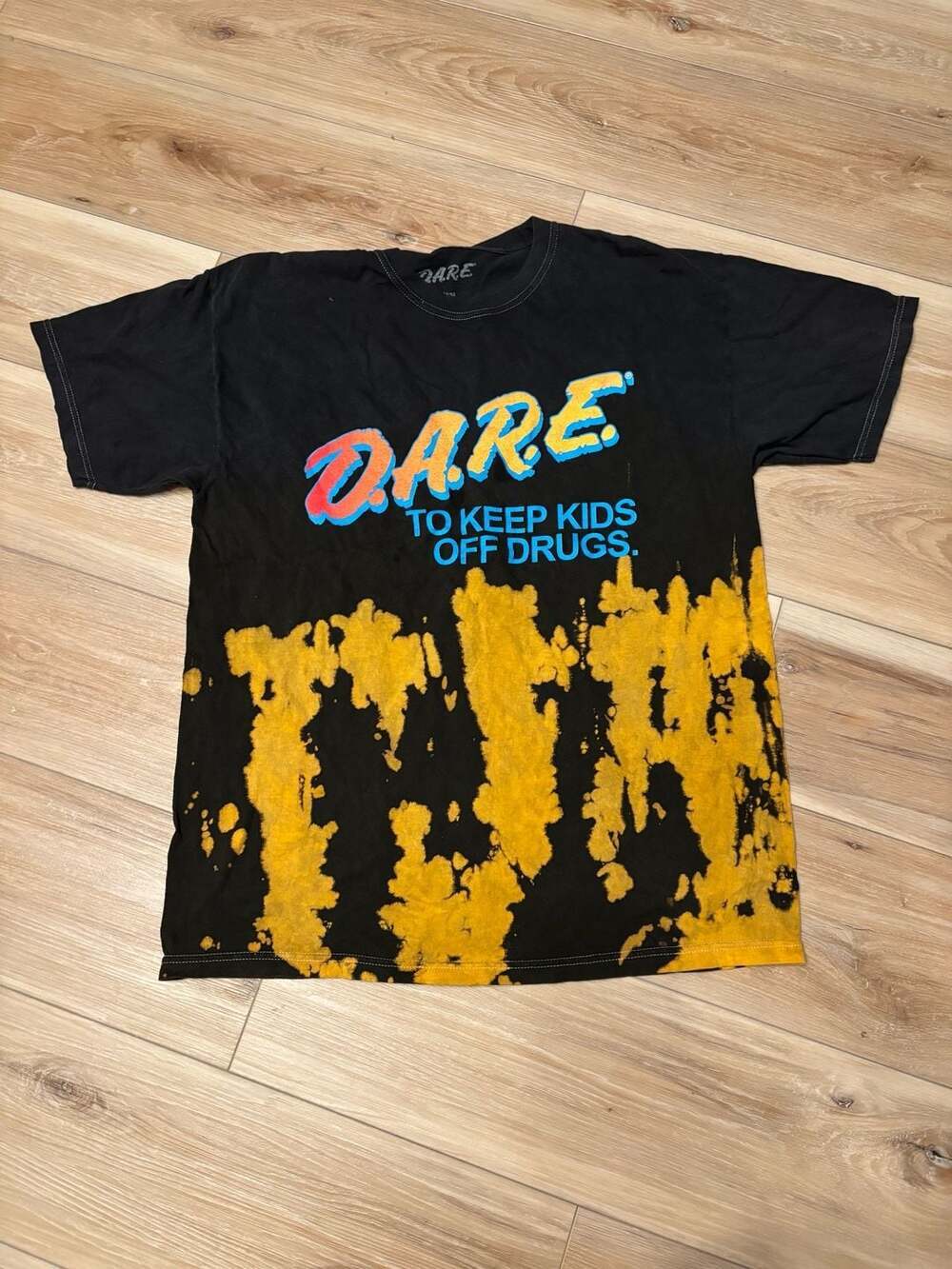 D.A.R.E. To Keep Kids Off Drugs Bleach Dye T-Shirt